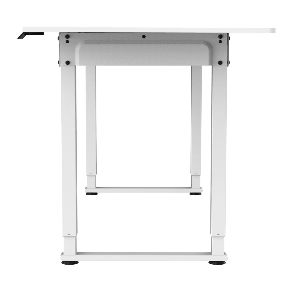 Scrivania Kirkkonummi con Piano Tavolo 180x80 cm cm Regolabile in Altezza - Bianco pro.tec