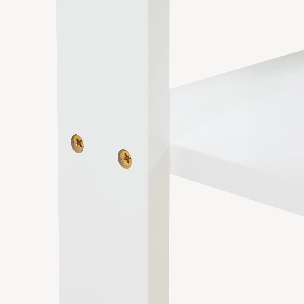 Tavolino da Divano Thyholm Scaffale Basso Multifunzionale 55x30x30 Bianco [en.casa]