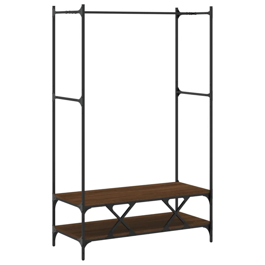 Appendiabiti con Scaffali Rovere Marrone in Legno Multistrato CFW6902876