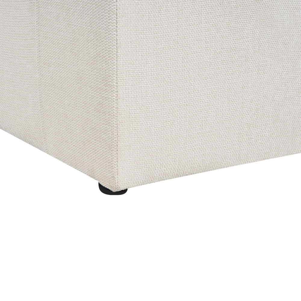 Poltrona Beige chiaro in tessuto imbottito Schienale spesso imbottito Divano classico da salotto