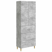 Set di armadi 2 pcs Grigio Cemento 66 x 34,5 x 90 cm