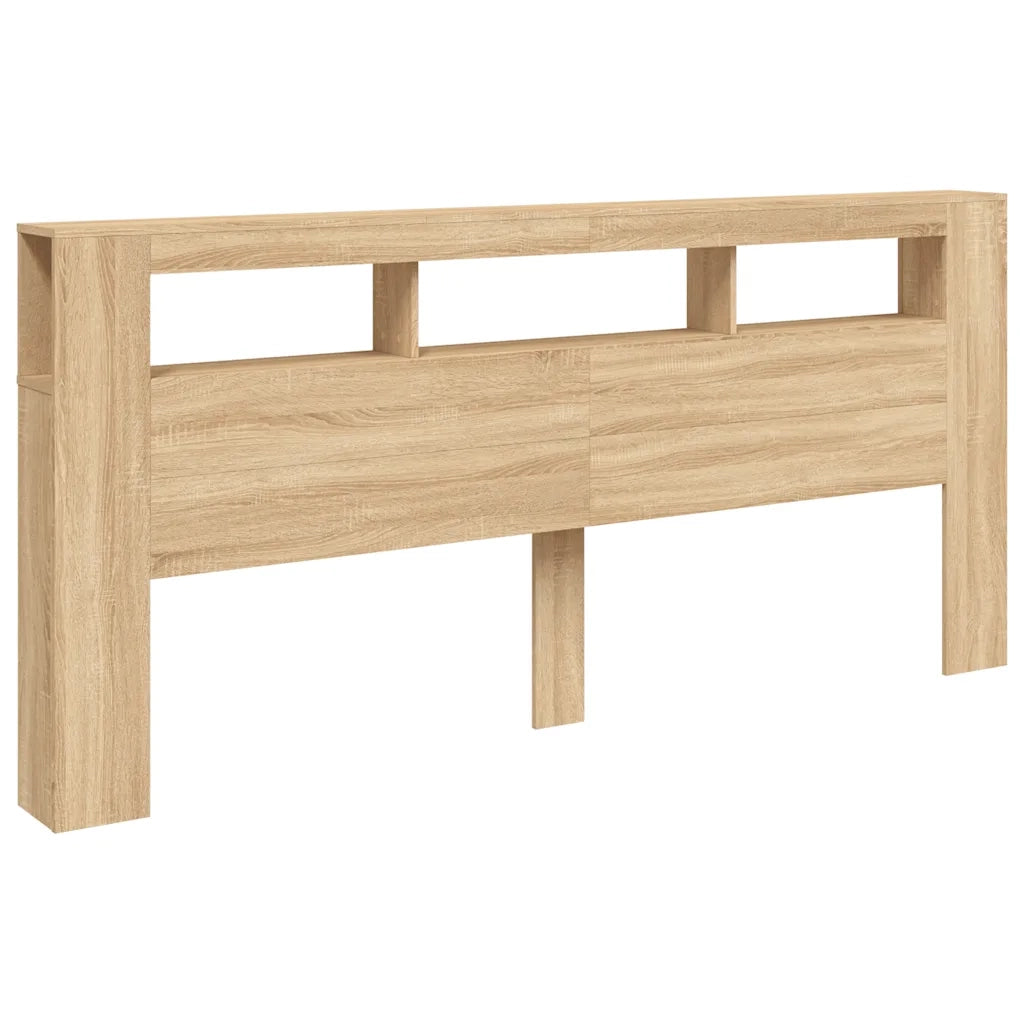 Testiera | Testata LED Rovere Sonoma 220x18,5x103,5 cm Legno Multistrato