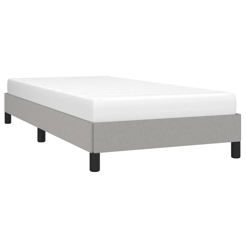 Giroletto senza Materasso Grigio Chiaro 90x190 cm Tessuto 346680