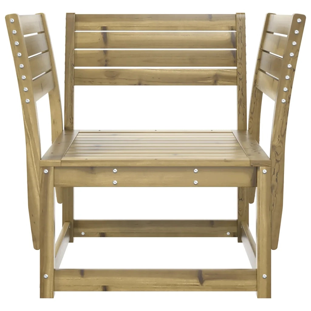 Sedia da Giardino in Legno di Pino Impregnato