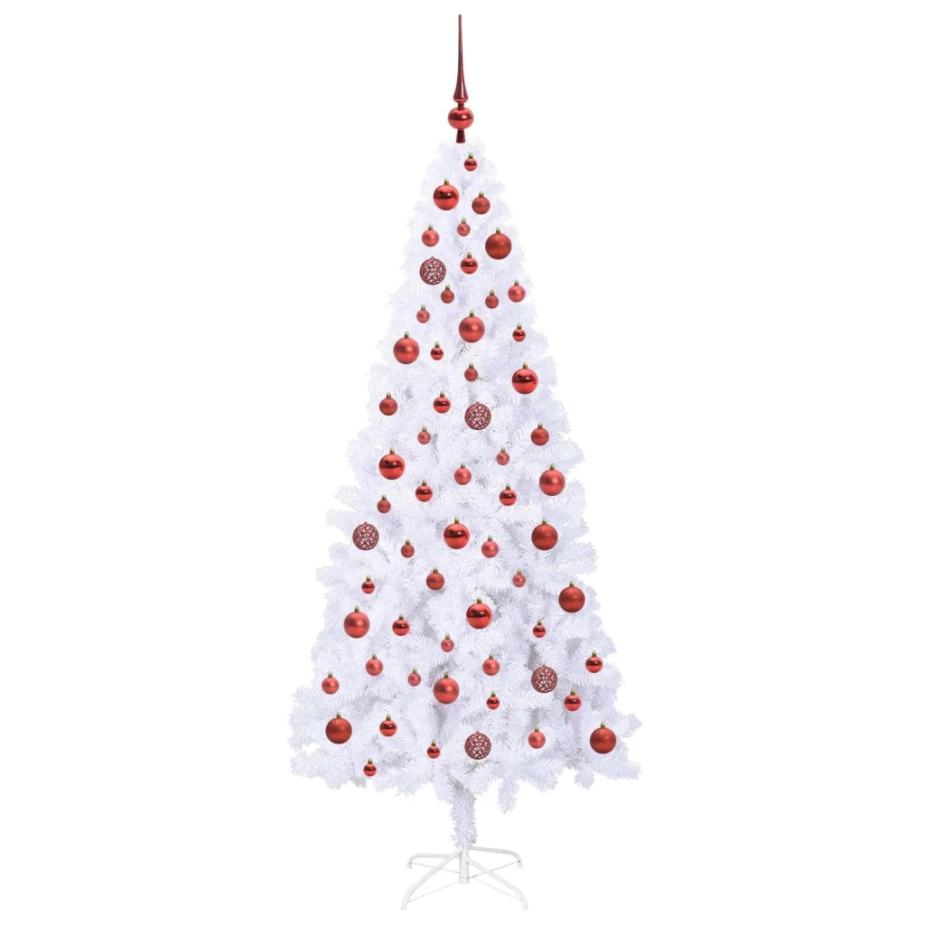Albero di Natale artificiale Bianco 180 cm PVC e Acciaio