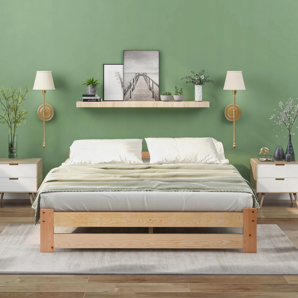 Letto Futon con Struttura - Xylo - 140x200 - Legno, Senza Materasso