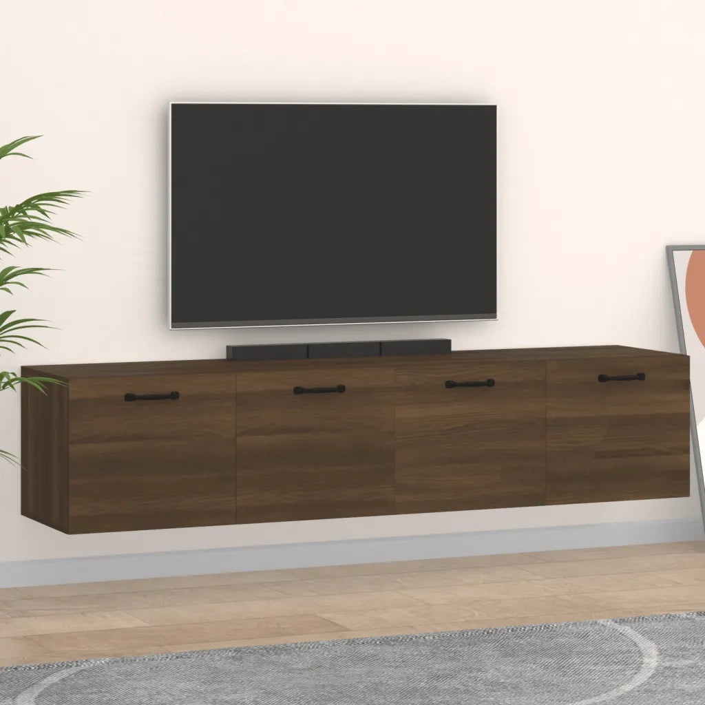 Mobili Parete 2 pz Rovere Marrone 60x36,5x35 cm in Multistrato 3115643
