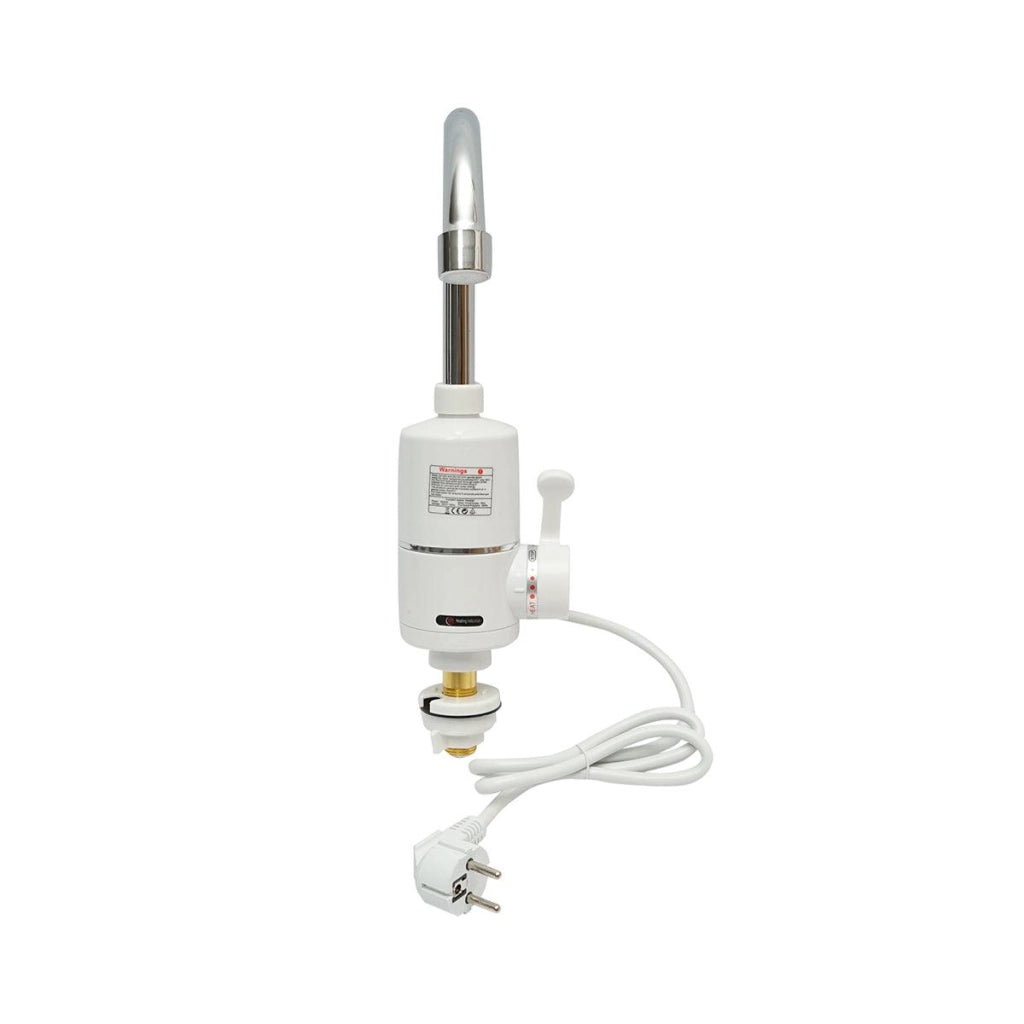 Rubinetto Acqua Calda Istantanea, 3000W, Display Digitale, 35-55°C, IPX4, Riscaldatore per Cucina, Giardino, Bagno