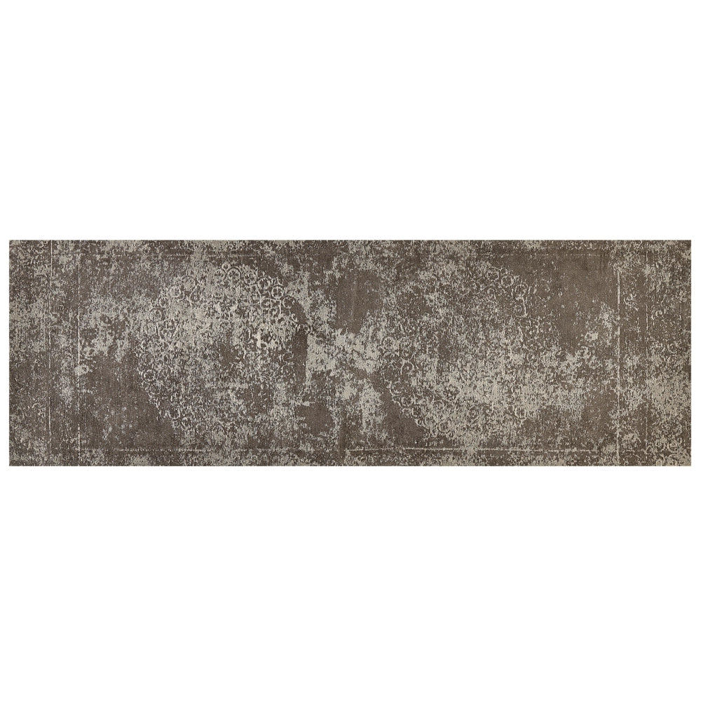 Tappeto tappetino Cotone Marrone Effetto 60 x 180 cm Oriental Vintage