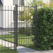 Cancello per recinzione Asten Nero 175 x 88 cm Acciaio 42034047
