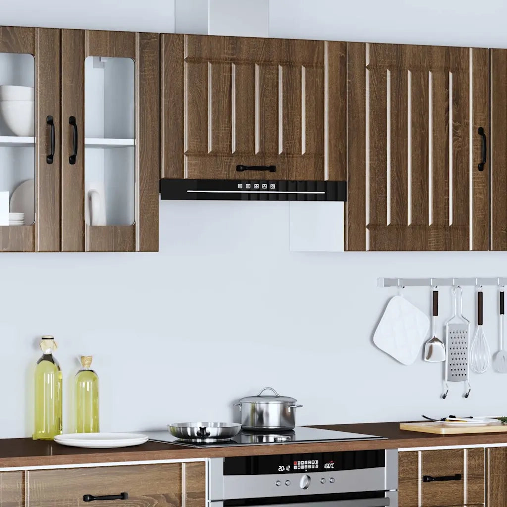 Pensile da Cucina Lucca Rovere Marrone in Legno Multistrato 853844