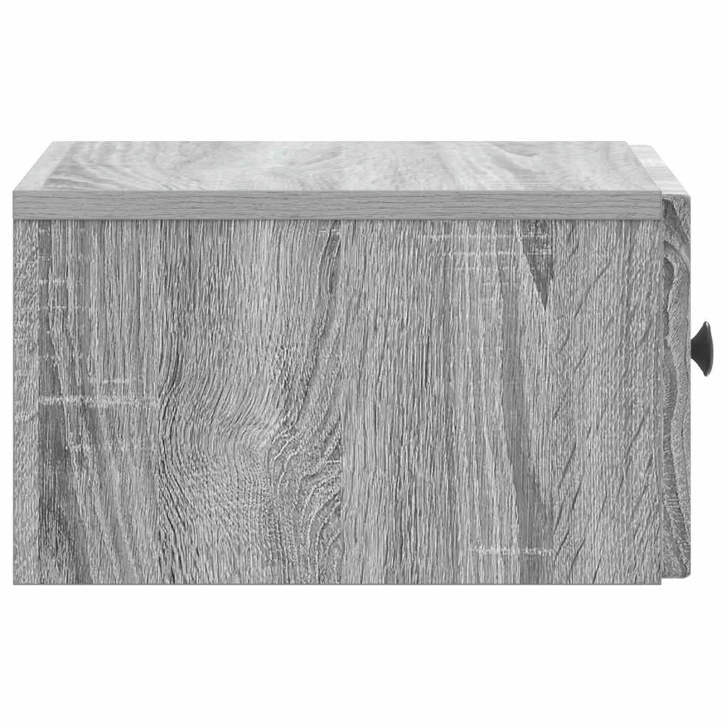 Mobiletto da notte a muro Grigio Sonoma 33 x 34,5 x 20 cm 898097