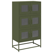 Credenza | Madia | Buffet da pranzo | Armadio da pranzo Verde Oliva 68x39x123 cm in Acciaio