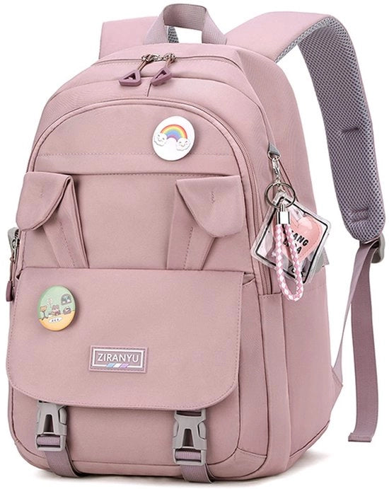 Borsa da spalla per ragazze e ragazze adolescenti, borse da laptop 15,6 pollici, borsa da scuola anti-furto per viaggiatori, grandi tasche per libri per ragazze e ragazze adolescenti, studentesse e donne (Purple#2)