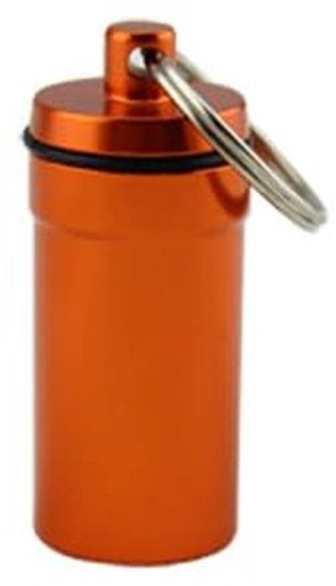 Portafarmaci Portatile - Scatola di Medicinali - Impermeabile - In Alluminio - Borsa di Tavole - Con Appoggio Chiave - Per Viaggi/Camping