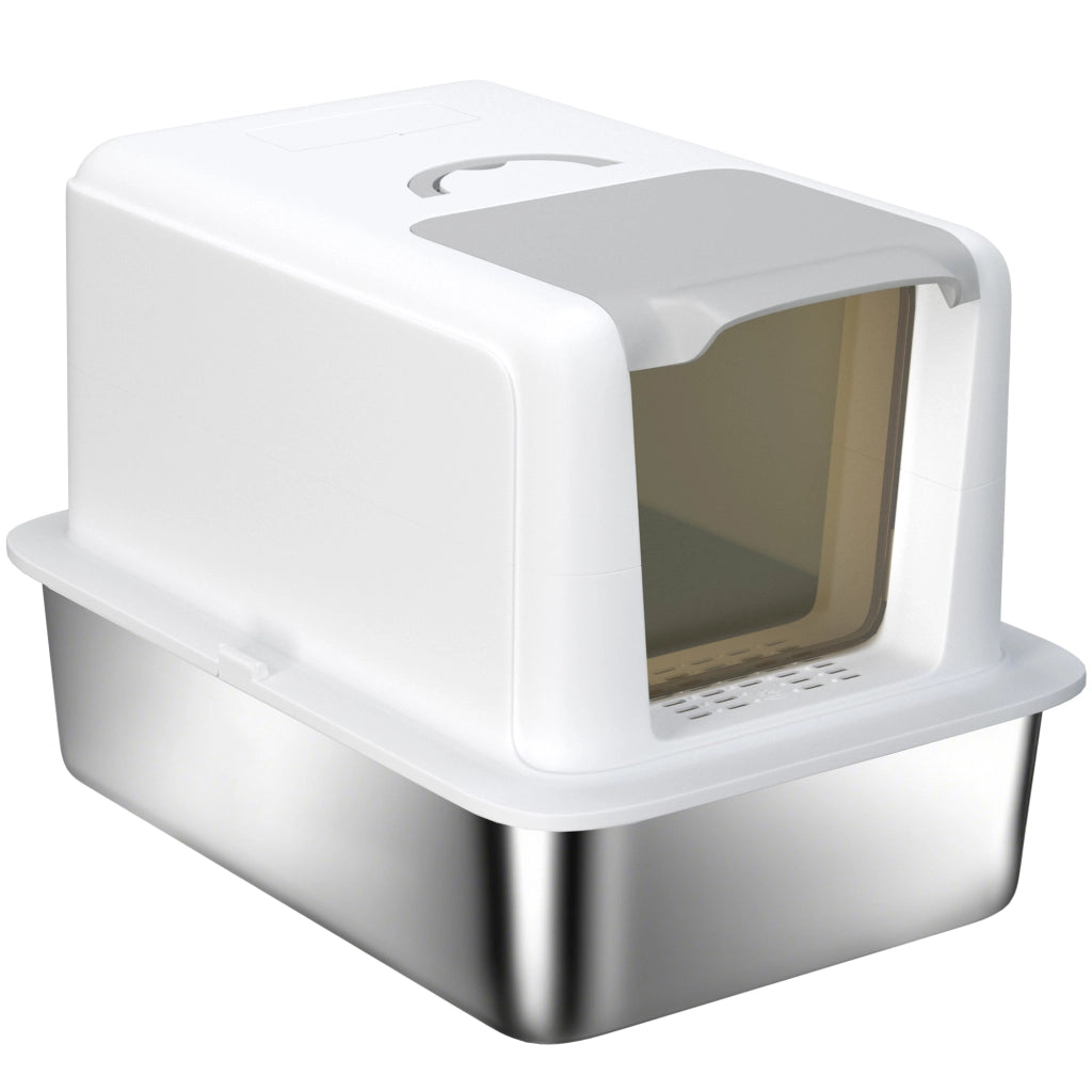 Toilette per gatti ¨C zephmum ¨C 40.5x60.5x41.5 cm Bianco