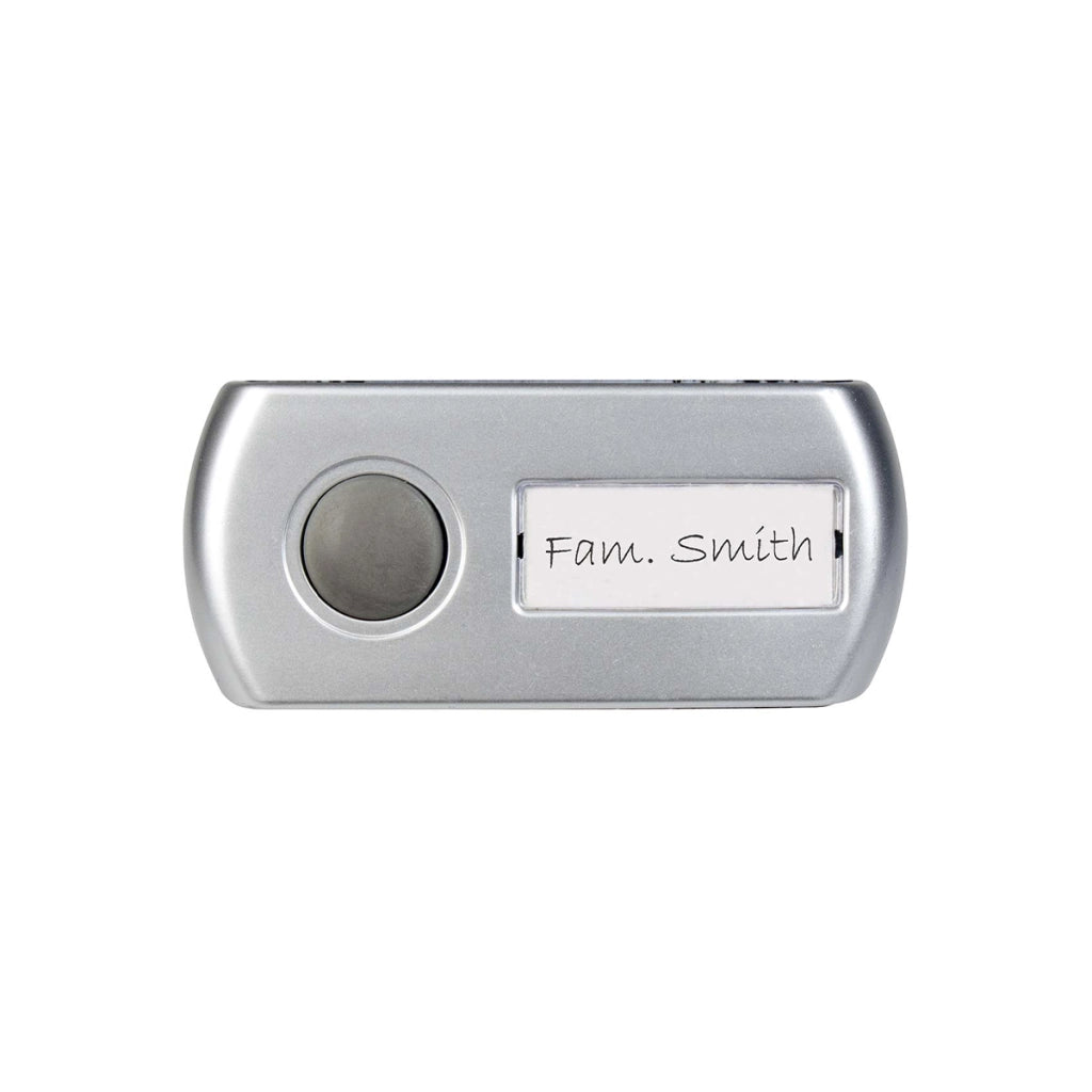 Campanello Senza Fili 36 Melodie IP44 Portata 30m Installazione Facile Nero / Argento Alecto