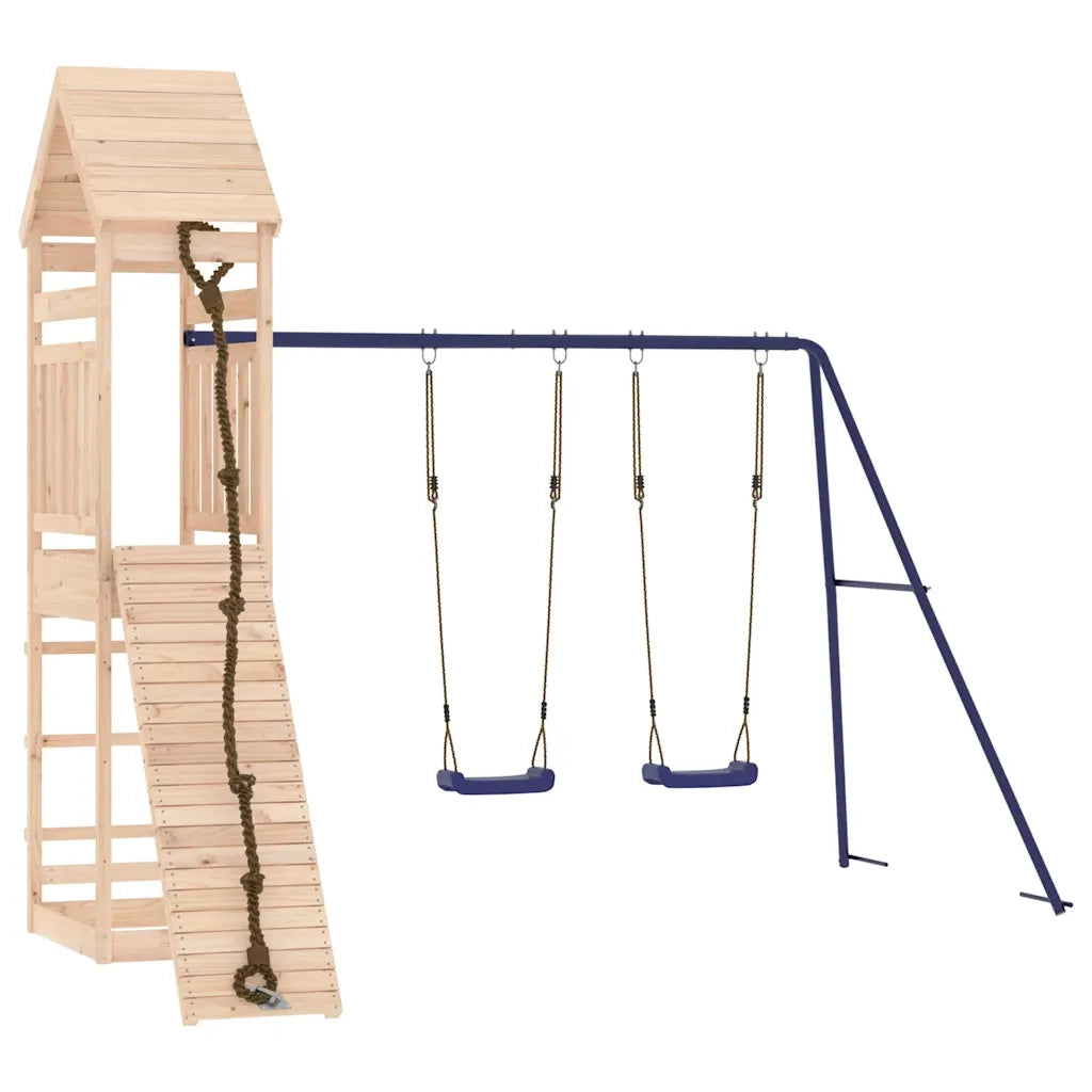 Set da Gioco da Esterno in Legno Massello di Pino 3156904