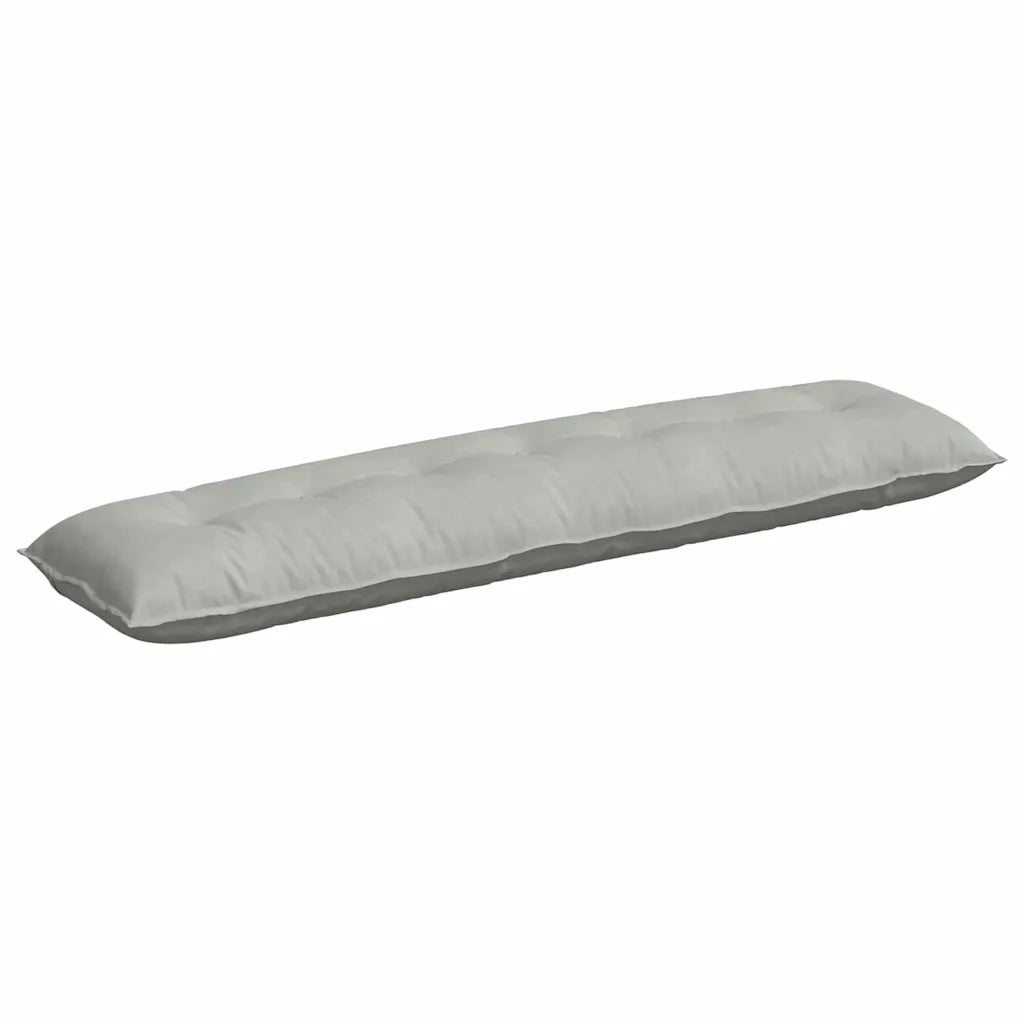 Cuscino per Schiena | Cuscino dorsale Grigio chiaro 200 x 50 cm Tessuto in Cords