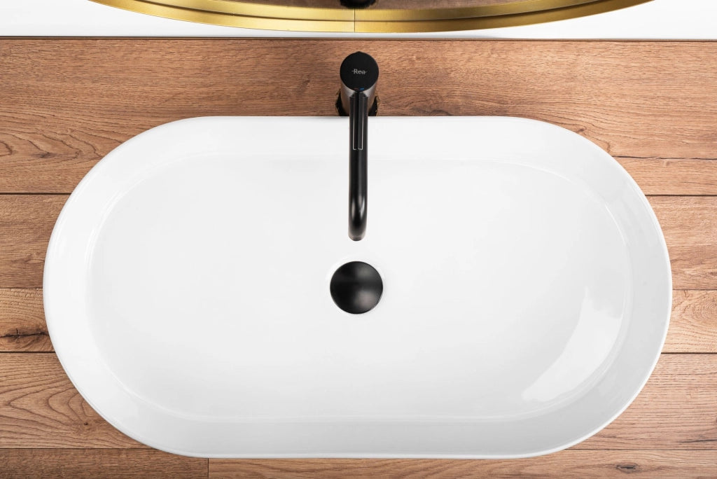 Lavabo Da Appoggio In Ceramica Rea Nadia 70