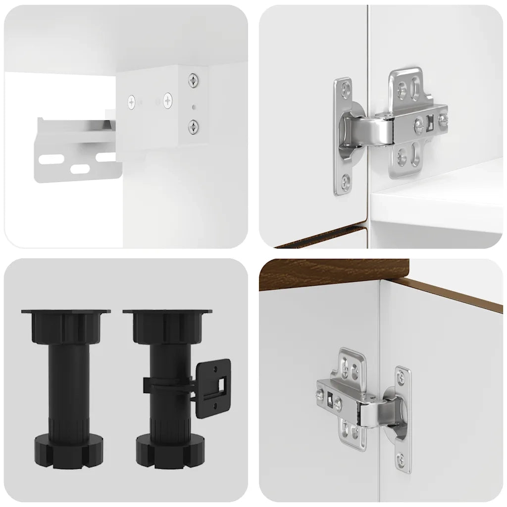Set Mobili da Cucina 7 pz Porto Rovere Marrone in Truciolato 3314788
