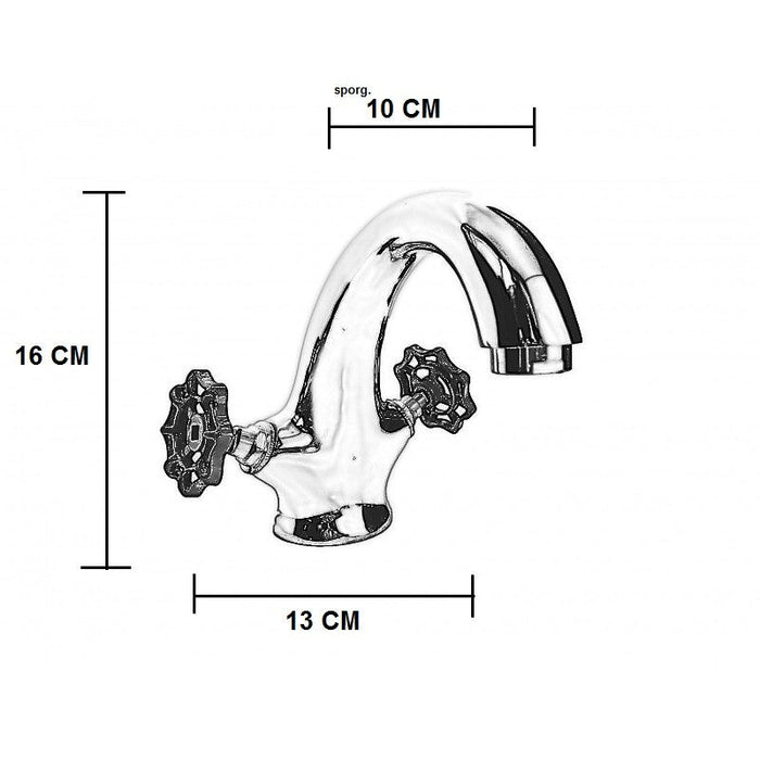 Rubinetto bagno Lavabo Maniglie Verdi Industrial, Stile Industrial