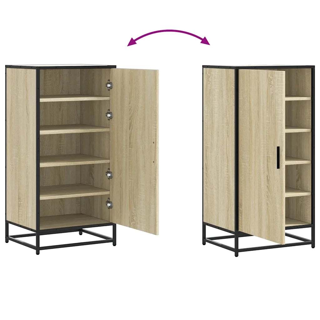 Scarpiera Rovere Sonoma 48x38x97,5 cm in Legno Multistrato 849200