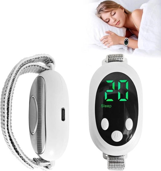 Sostegno portatile per il sonno - promuove il relax - ricaricabile tramite USB - bianco