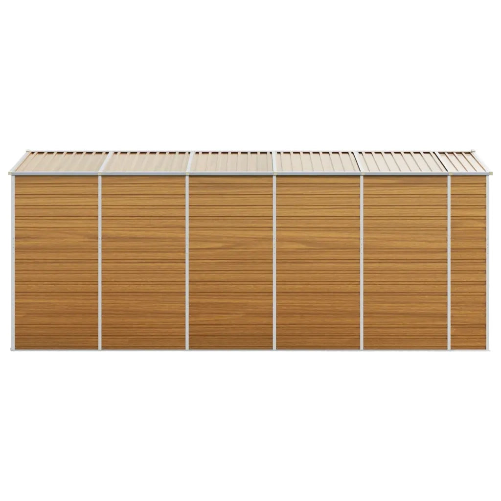 Capanno Giardino Marrone Chiaro 191x470x198cm Acciaio Zincato 3188279