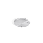 Rosone Multicavo 3 Fori In Metallo Cromo Lucido D35Cm