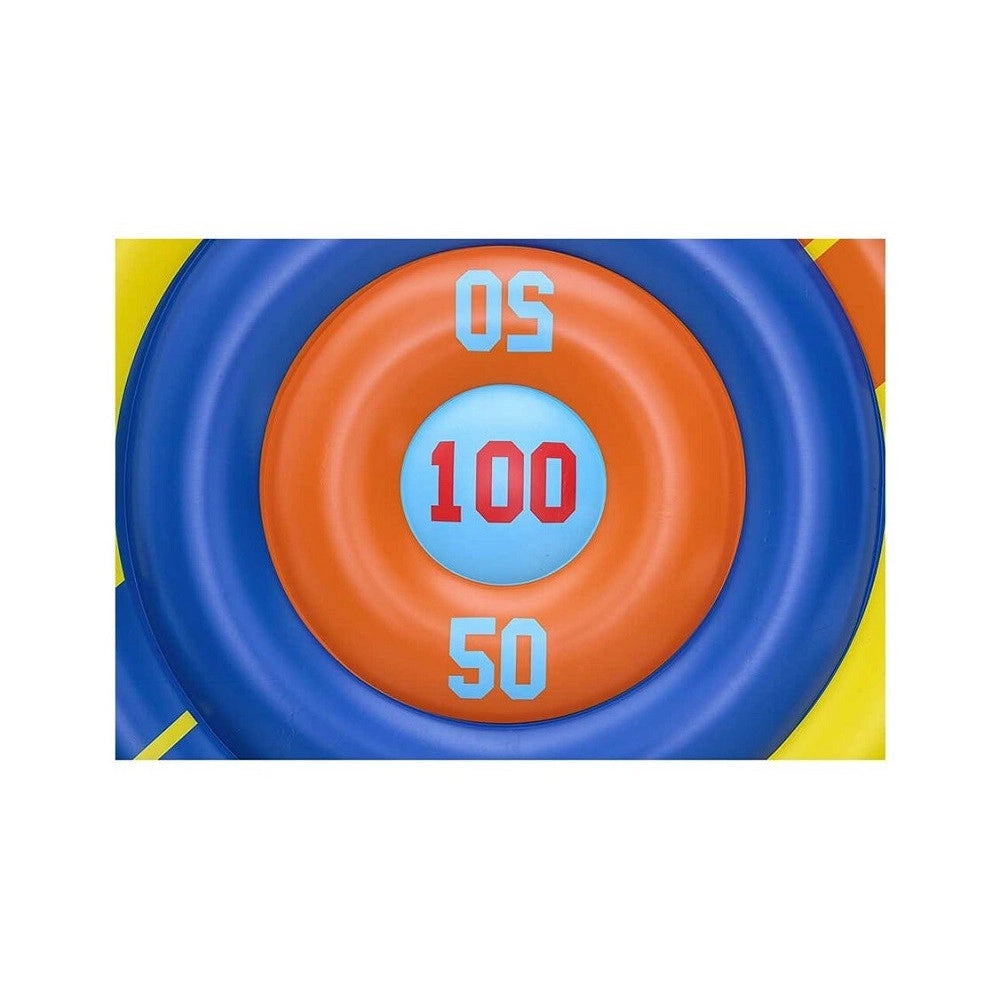 Trade Shop - Gioco Galleggiante Gonfiabile Rotondo Disc Champion Frisbee ø140cm Piscina 52566 -