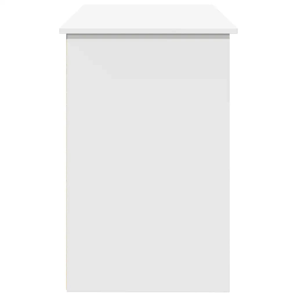Scrivania Bianca 102x50x75 cm in Legno Multistrato 860463