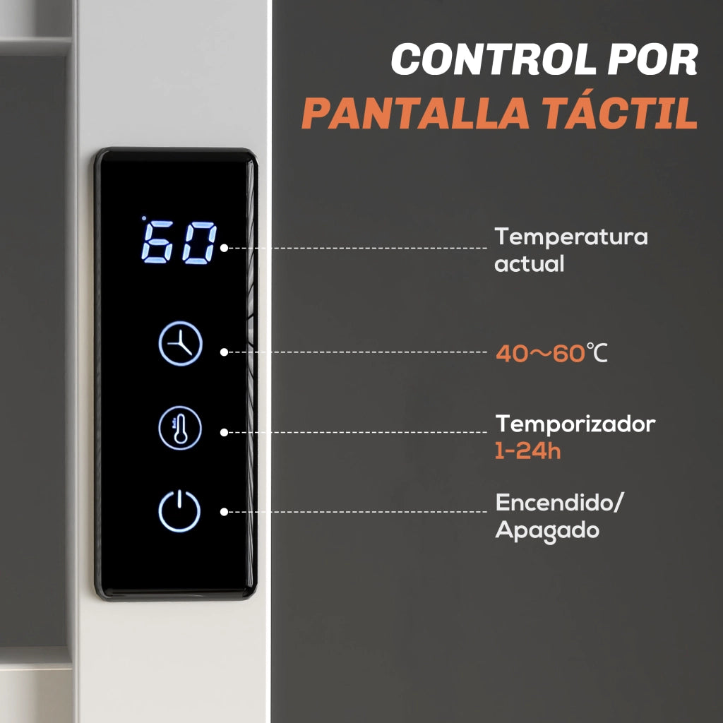 Portasciugamani Elettrico a Parete ¨C Zephmum ¨C Bianco 45x11x80 cm