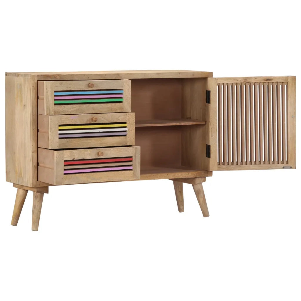 Credenza | Madia | Buffet da pranzo | Armadio da pranzo 100x30x75 cm in Legno Massello di Mango