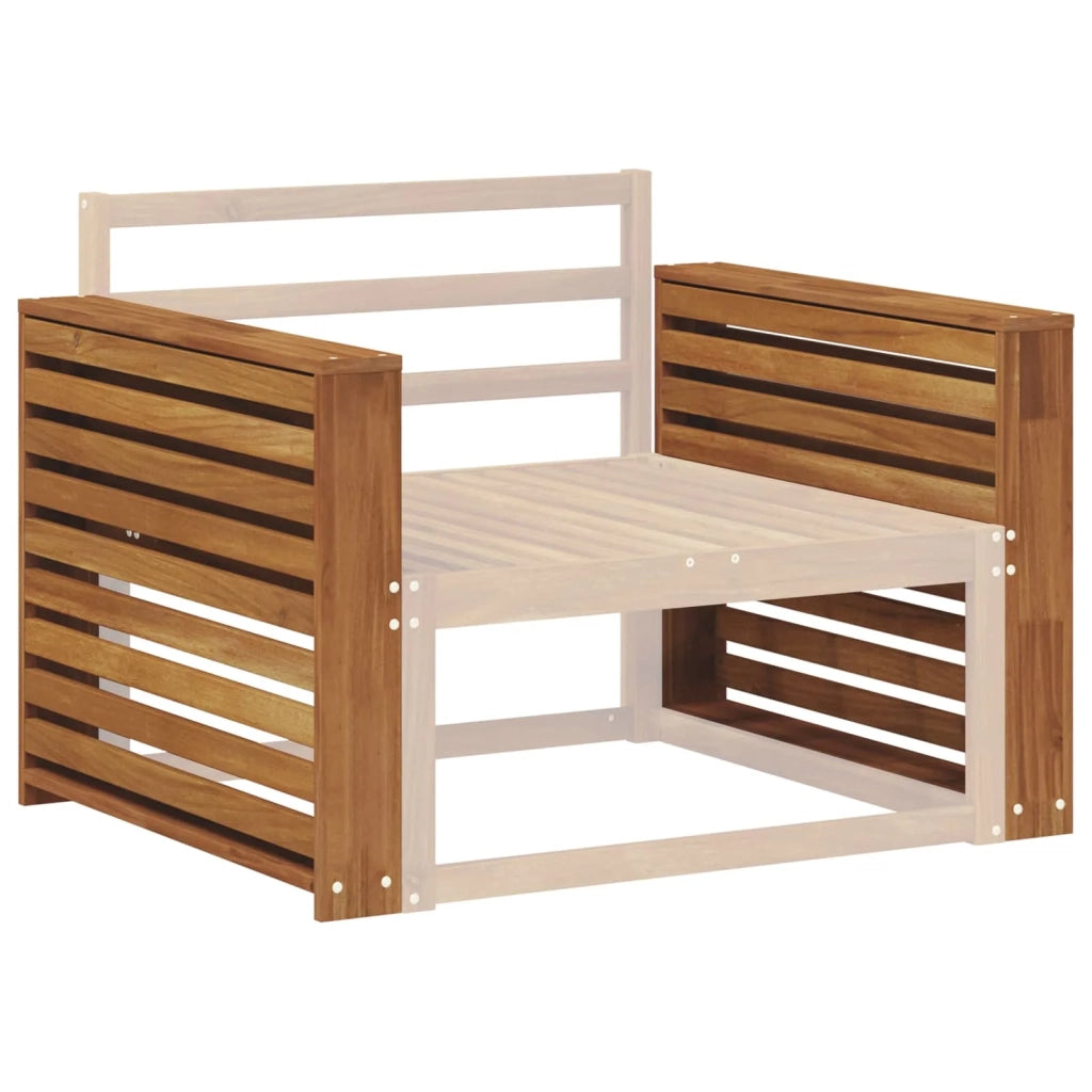 Bracciolo 2 pz Naturale 78,5 x 10 x 61 cm 900590