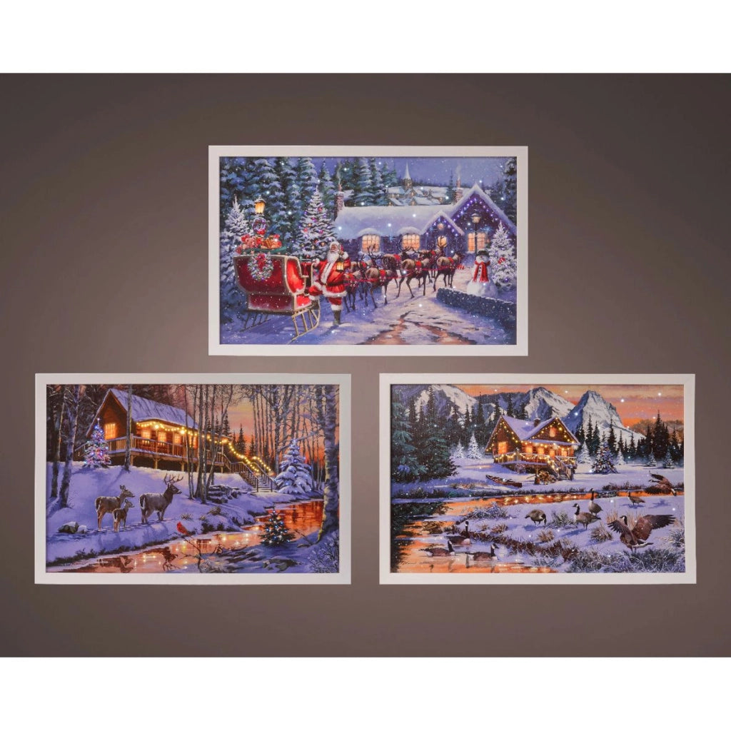 Quadro con personaggi di natale a scelta Kaemingk