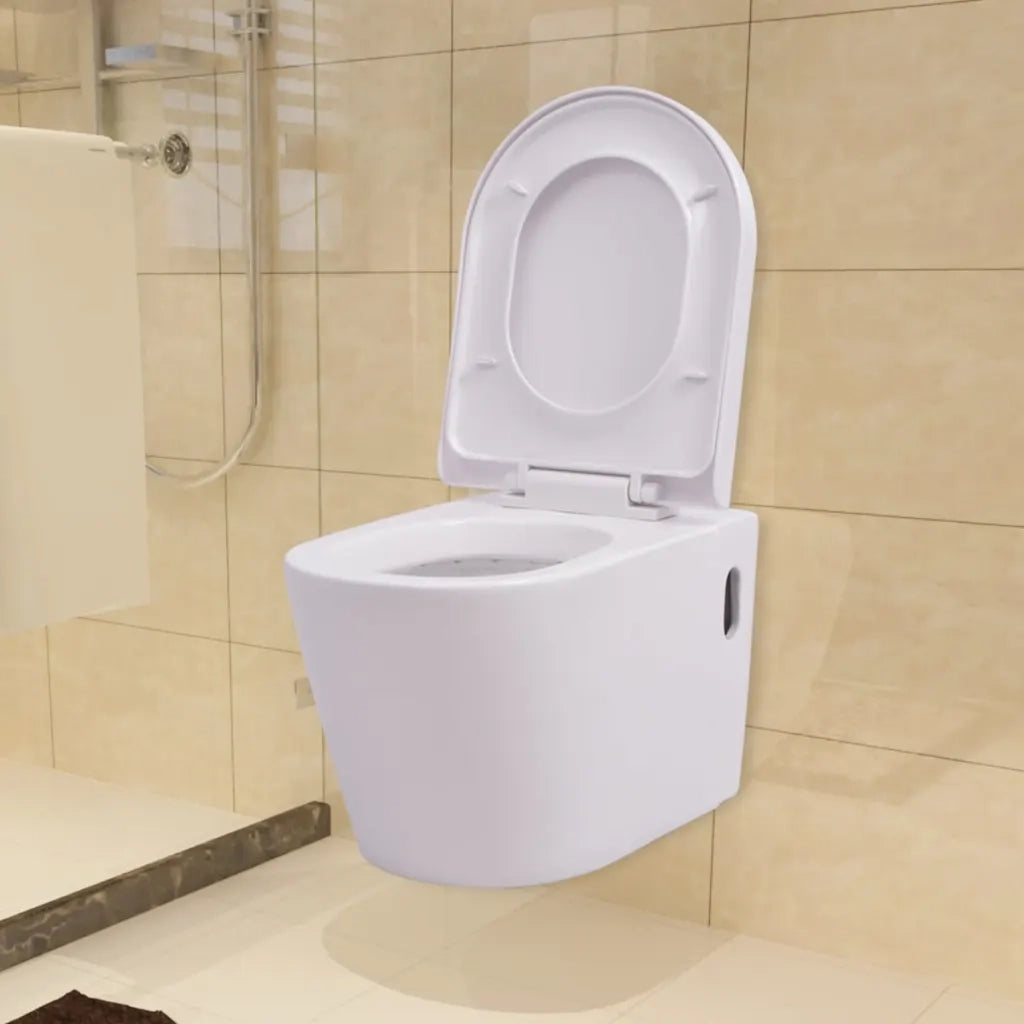 WC Sospeso in Ceramica Bianca CFW9845931