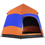 Tenda da campeggio familiare 4 persone 6 posti impermeabile 4 stagioni ¨C zephmum ¨C arancione