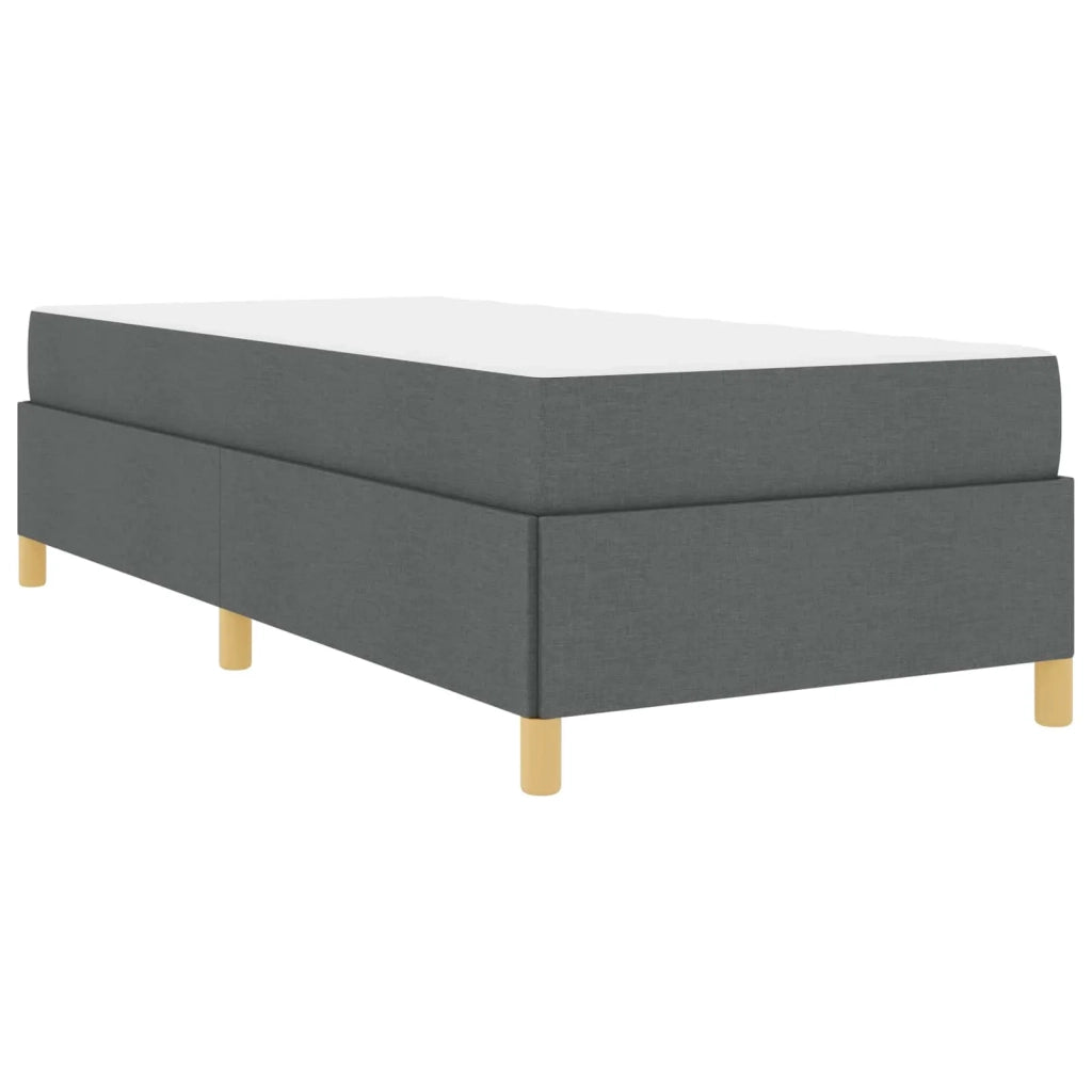 Struttura del letto Grigio scuro 80 x 200 cm Tessuto