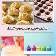 150 sacchi per spennellare da un tempo - 6 bocchette per spennellare - connessione a torta - 5 anelli in gomma - accessori per forno - set di decorazioni per torte e cupcakes sacchi per spennellare da un tempo