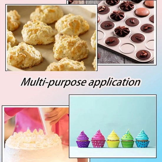 150 sacchi per spennellare da un tempo - 6 bocchette per spennellare - connessione a torta - 5 anelli in gomma - accessori per forno - set di decorazioni per torte e cupcakes sacchi per spennellare da un tempo