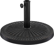 Base per Ombrellone da Patio in Resina da 49,5 cm, per Pali da 38-48mm, con Manopola di Serraggio, Base per Ombrellone da Giardino Piscina Esterno (Bronzo (modello4))