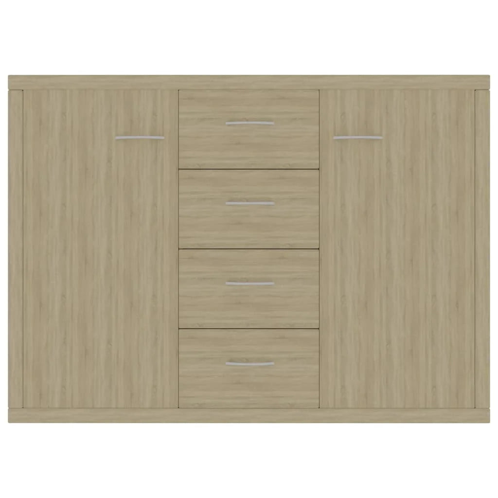 Buffet credenza cassettiera armadio mobile contenitore organizer cucina soggiorno rovere Sonoma 88 x 30 x 65 cm legno ingegnerizzato marrone 02_0031725