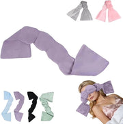Slaapmasker per viaggio - Foderazione a doppia faccia, imbottitura in cotone perlato idrofilo - Disegno bloccante la luce con pressione di gravità - Per una profonda rilassamento - Blu scuro