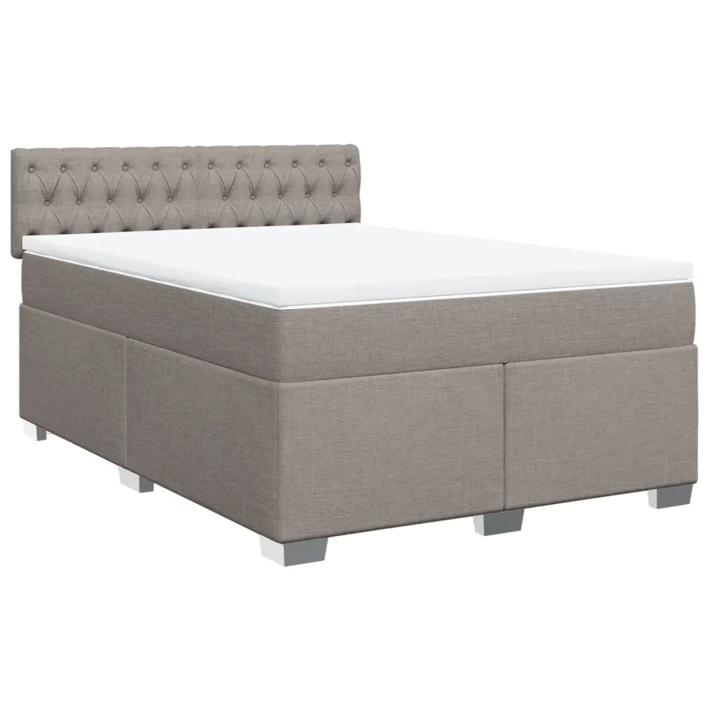 Giroletto a Molle con Materasso Tortora 160x200 cm in Tessuto 3288250