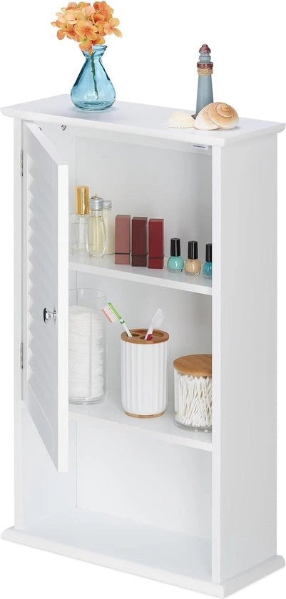 Cassa da bagno appesa 3 cassetti bianchi sottile 70x42x165 cm