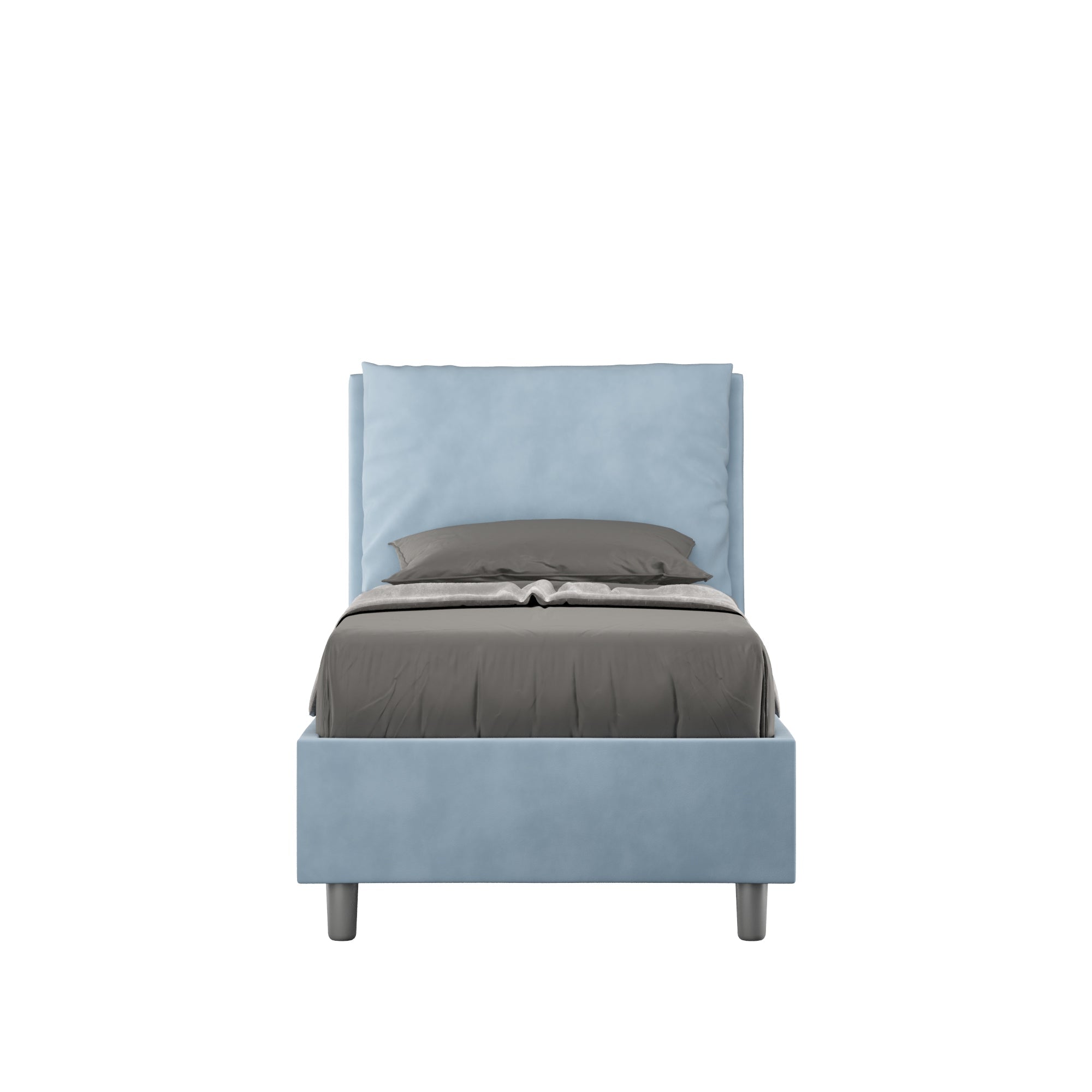 Letto Singolo 80x200 cm Senza Rete Antea Azzurro