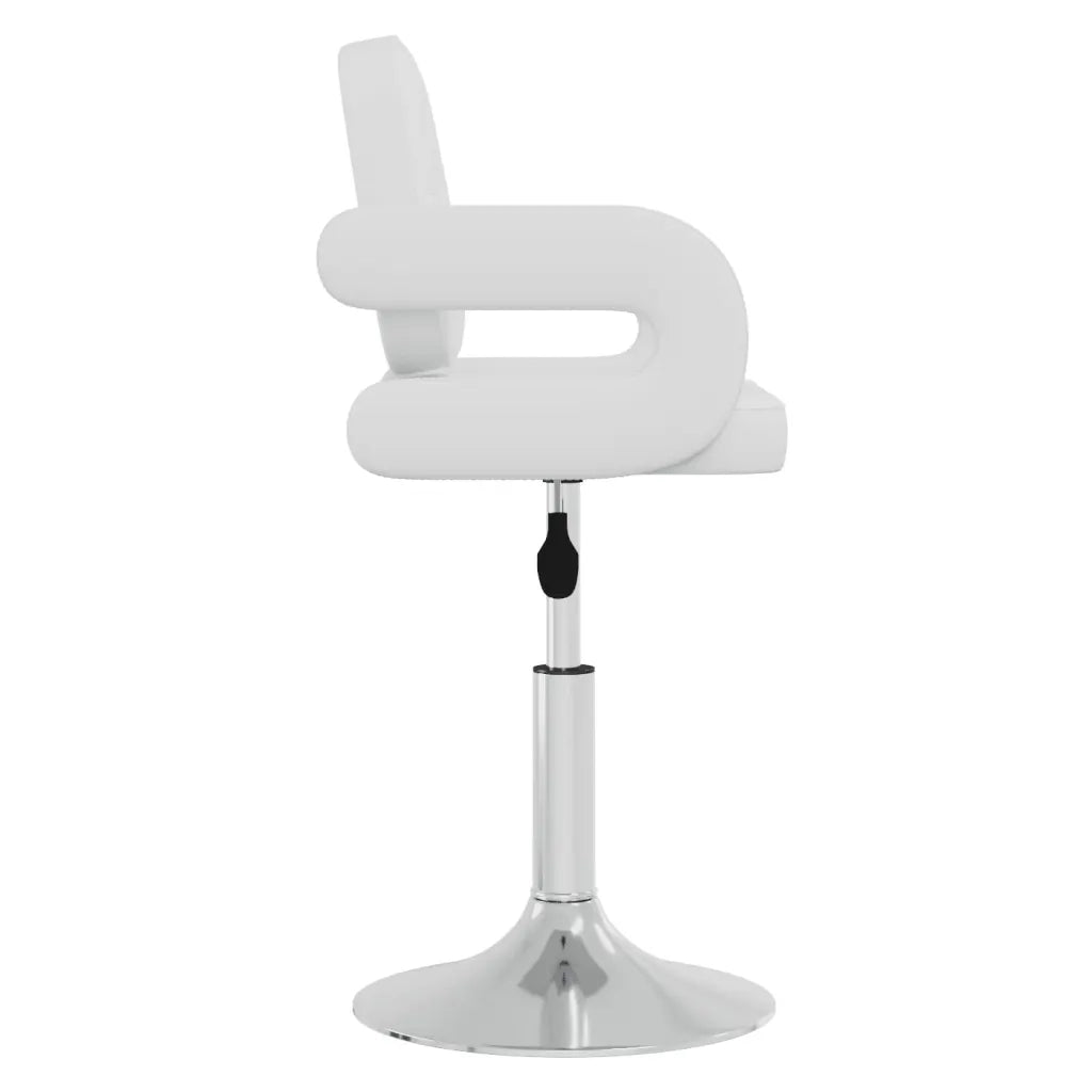 Sedie da Pranzo Girevoli 6 pz Bianche in Similpelle 3089116