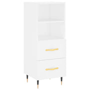 Buffet credenza cassettiera mobiletto mobile contenitore organizer per cucina soggiorno salotto 34,5 x 34 x 90 cm legno ingegnerizzato bianco 02_0030250