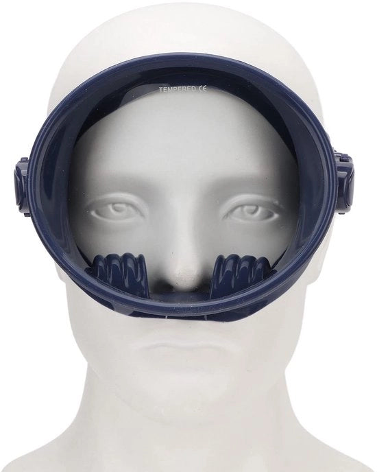 Maschera da subacqueo senza bolle - Forma ovoidale - Antifog - Cintura regolabile - Materiale siliconico confortevole - Visiera per subacqueo